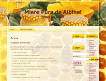 Tablet Screenshot of miere-de-albine.com